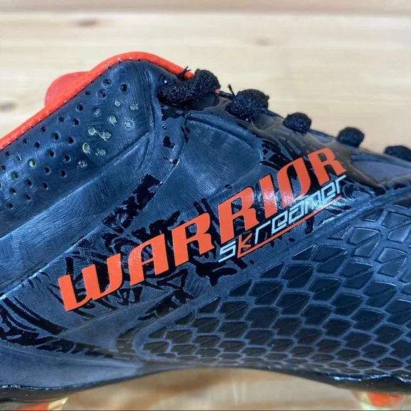NIB Warrior Youth Skreamer Soccer Lacrosse Field Hockey Cleat  Black/Orange - Picture 3 of 8